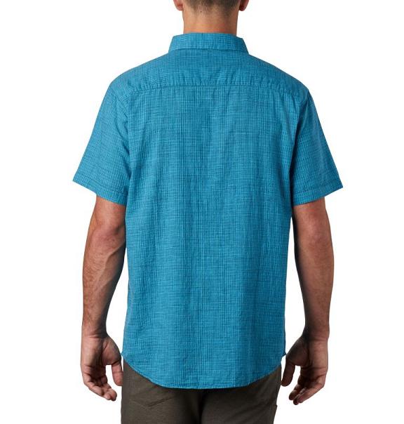 Columbia Under Exposure Shirts Blue For Men's NZ28507 New Zealand